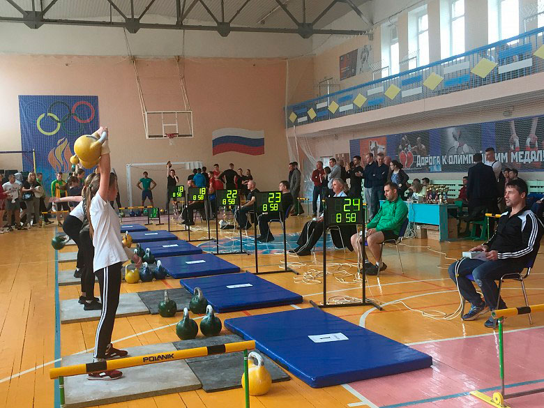 На соревнованиях